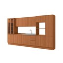 Ver imagem 4 de Kit Cozinha Modulada 8 Peças Ciela 2 Aéreos + 2 Balcões+3paneleiros + 1 Complemento C8p78 Canela