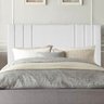 Cabeceira Cama Box Queem Estofada Grécia 160 Cm Linho:branco - 2