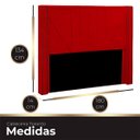 Ver imagem 4 de Cabeceira Casal Queen Estofada para Cama Box Toronto Veludo Vermelho
