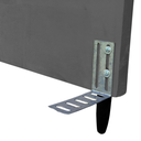 Ver imagem 3 de Cabeceira Estofada para Cama Box Casal Beatriz 140cm Suede Chumbo