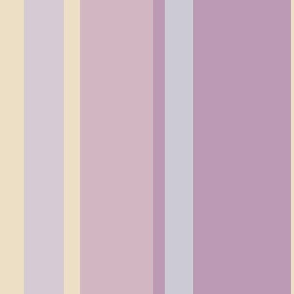Papel De Parede Adesivo Lavável Listrado Rosa E Roxo 6m - 1