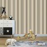Papel De Parede Adesivo Lavável Listras Marrom 6m - 6