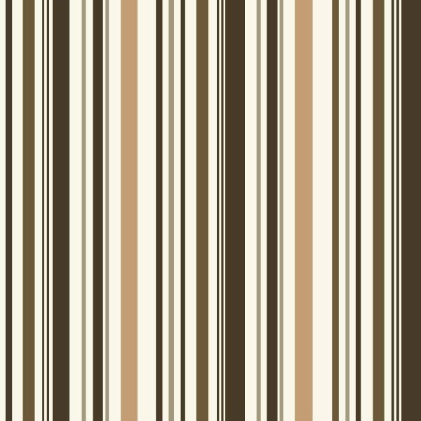 Papel De Parede Adesivo Lavável Listras Marrom 6m - 1