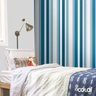 Papel De Parede Adesivo Lavável Listrado Azul Turquesa 6m - 3