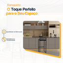 Ver imagem 3 de Banqueta Quadrada Preta para Balcão Ilha Cozinha Gourmet Bancada Piscina Bares Àrea de Lazer