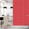 Papel de Parede Adesivo Lavável Pastilhas Vermelhas 6m - 3