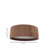 Plafon Redondo Madeira 70cm Mel - 2