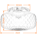Ver imagem 2 de Plafon Colonial Aluminio Natural Drops Bico de Jaca Ambar