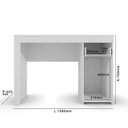 Ver imagem 5 de Escrivaninha para Escritório 108cm Office Iris Branco