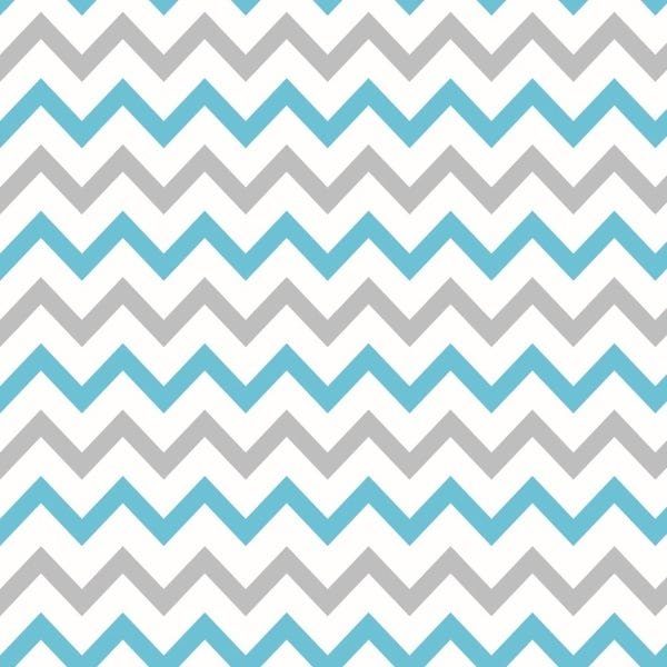 Papel De Parede Lavável Chevron Cinzas E Azuis 3m - 1