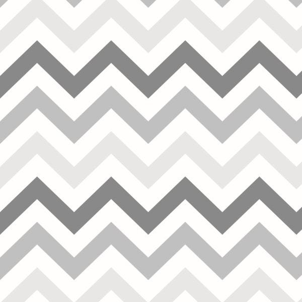 Papel De Parede Lavável Chevron Tons De Cinza 6m - 1