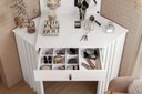 Ver imagem 3 de Penteadeira Camarim Glitter 1 Gaveta - Branco - Albatroz