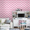 Papel De Parede Lavável Chevron Grandes Rosas 6m - 4