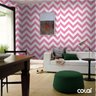 Papel De Parede Lavável Chevron Grandes Rosas 6m - 2