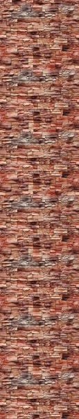 Papel de Parede Adesivo Lavável Pedra 3d Filete Marrom 18m - 5