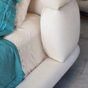 Ver imagem 4 de Conjunto Cabeceira com Base Cama Box Siena Casal 1,40m Linho Off White