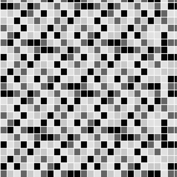 Papel de Parede Lavável Pastilhas Chumbo e Preto 15m - 1