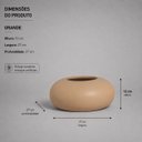 Ver imagem 3 de Cachepot Redondo Grande Vaso Decorativo de Cerâmica para Sala e Mesa Dunas