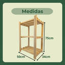 Ver imagem 4 de Estante Sapateira Prateleira Organizadora Pinus 50x75