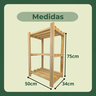 Estante Sapateira Prateleira Organizadora Pinus 50x75 - 4