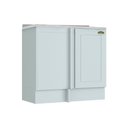 Ver imagem 1 de Gabinete de Cozinha Modulado Balcão Canto Reto Americana C/tampo Branco - Henn