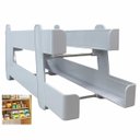 Ver imagem 1 de Suporte Organizador Geladeira Bebida Lata Armario Despensa Armazenamento Prateleira Resistente Multi