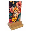 Ver imagem 1 de Placa Decorativa de Mesa Gatinho