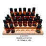 SUPORTE PARA ÓLEOS ESSENCIAIS DE MADEIRA PARA 30 FRASCOS (24 Para 15 ml e 6 Para 5 ml) - 3