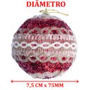 Ver imagem 3 de Kit 12 Decoração Bola Vermelha Natal Árvore de Natal de 75mm