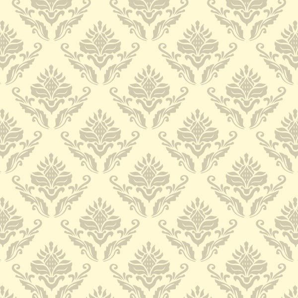 Papel De Parede Adesivo Lavável Arabesco Bege 12m - 1