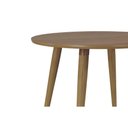 Ver imagem 5 de Mesa de Sala Jantar Dani C/ Tampo Madeirado Redondo 109x109cm Carvalho/cinamomo - Cimol