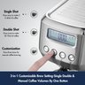 Máquina de Espresso Amzchef com Espumador de Leite e Painel Lcd (prata) - 2