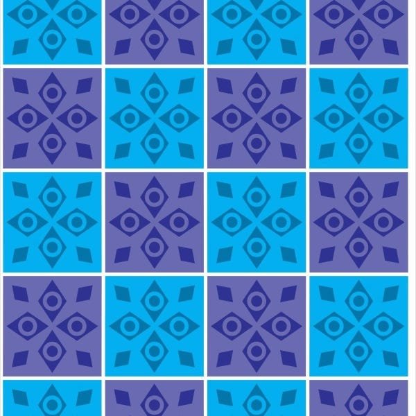 Papel De Parede Adesivo Lavável Mosaico 12m - 1