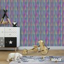 Ver imagem 6 de Papel De Parede Adesivo Lavável Listrado Colorido 3m