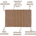 Ver imagem 5 de Jogo de Toalha Montreal 2 Banhão + 2 Rosto + 2 Tapete Piso Luxuoso 100% Algodão Camurça