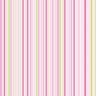 Papel De Parede Adesivo Lavável Listrado Rosa E Verde 6m - 1