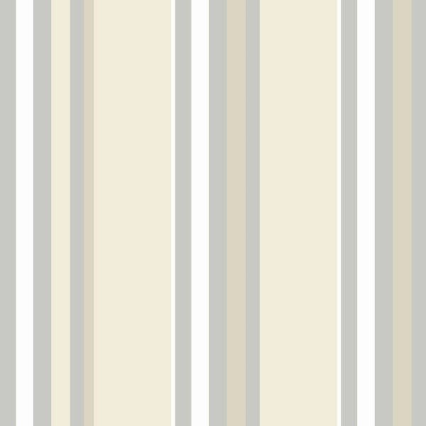Papel De Parede Adesivo Lavável Listrado Amarelo Claro 6m - 1