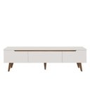 Ver imagem 7 de Rack para Tv até 80 Polegadas 180cm 2 Portas 1 Gaveta Branco/rustic Toronto Madesa