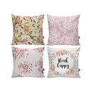 Ver imagem 1 de Kit com 4 Capas para Almofadas Decorativas de Sofá Floral Vintage