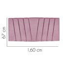Ver imagem 2 de Painel Estofada Bélgica 160cm Queen Size para Cama Box Quarto Suede Rosa Bebê - Gat Magazine