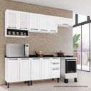 Ver imagem 4 de Conjunto 2 Armários de Cozinha Aéreos Itatiaia Aço 3 Portas Florença Branco Neve