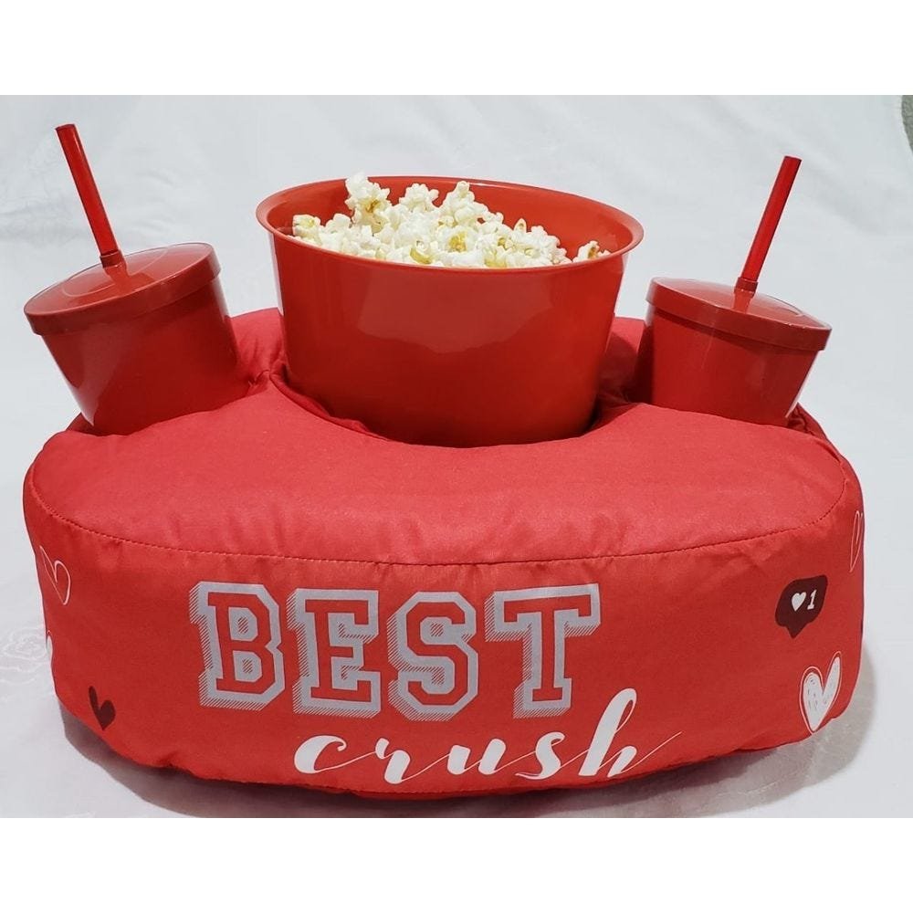 Kit Almofada Com Porta Pipoca 1 Balde + 2 Copos Best Crush APP3011 - 1