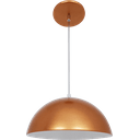 Ver imagem 2 de Kit 2 Luminárias Esfera Lustre Led de Teto Meia Lua 34 Luxo Cor:Rosé