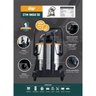 Aspirador de Pó e Água Potente WAP GTW Inox 50 1600W 50L com Rodinhas e Extensores de Longo Alcance 127V - 7
