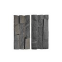 Ver imagem 1 de Revestimento de Parede Pedra Ferro Leve 3D Decorativa 120cm x 60cm x 9cm Formaco Decor Cinza/Grafite