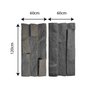 Revestimento de Parede Pedra Ferro Leve 3d Decorativa 120cm X 60cm X 9cm Formaco Decor - 3