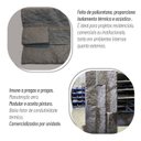 Ver imagem 4 de Revestimento de Parede Pedra Ferro Leve 3D Decorativa 120cm x 60cm x 9cm Formaco Decor Cinza/Grafite