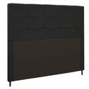 Ver imagem 1 de Cabeceira Luna Para Cama Box Queen 160 cm Suede - D’RossiPreto