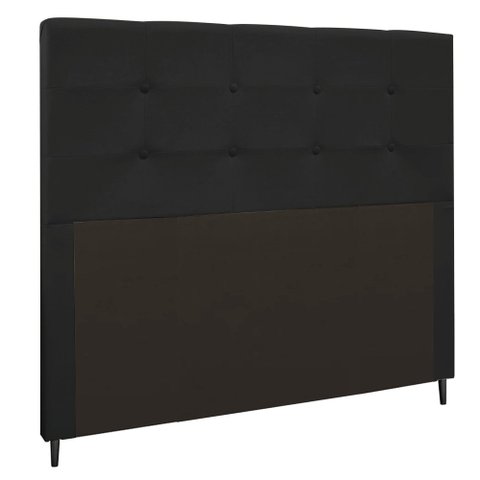 Cabeceira Luna Para Cama Box Queen 160 cm Suede - D’RossiPreto