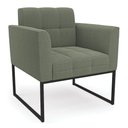 Ver imagem 5 de Sofá Namoradeira e 2 Poltronas Industrial Pto Elisa Bouclê Menta D03 - D'Rossi